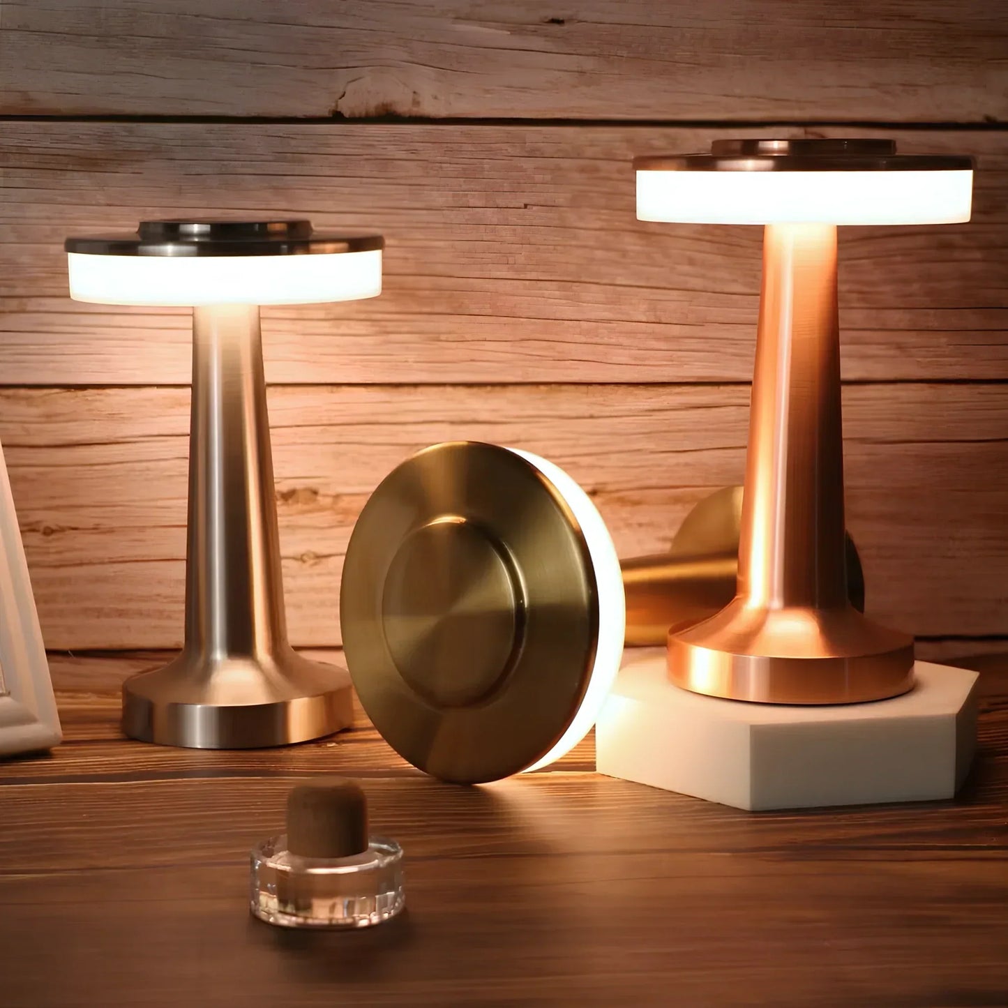 PrivilegeGlow™ Draadloze Retro Tafellamp | Dimbaar & Sfeervol