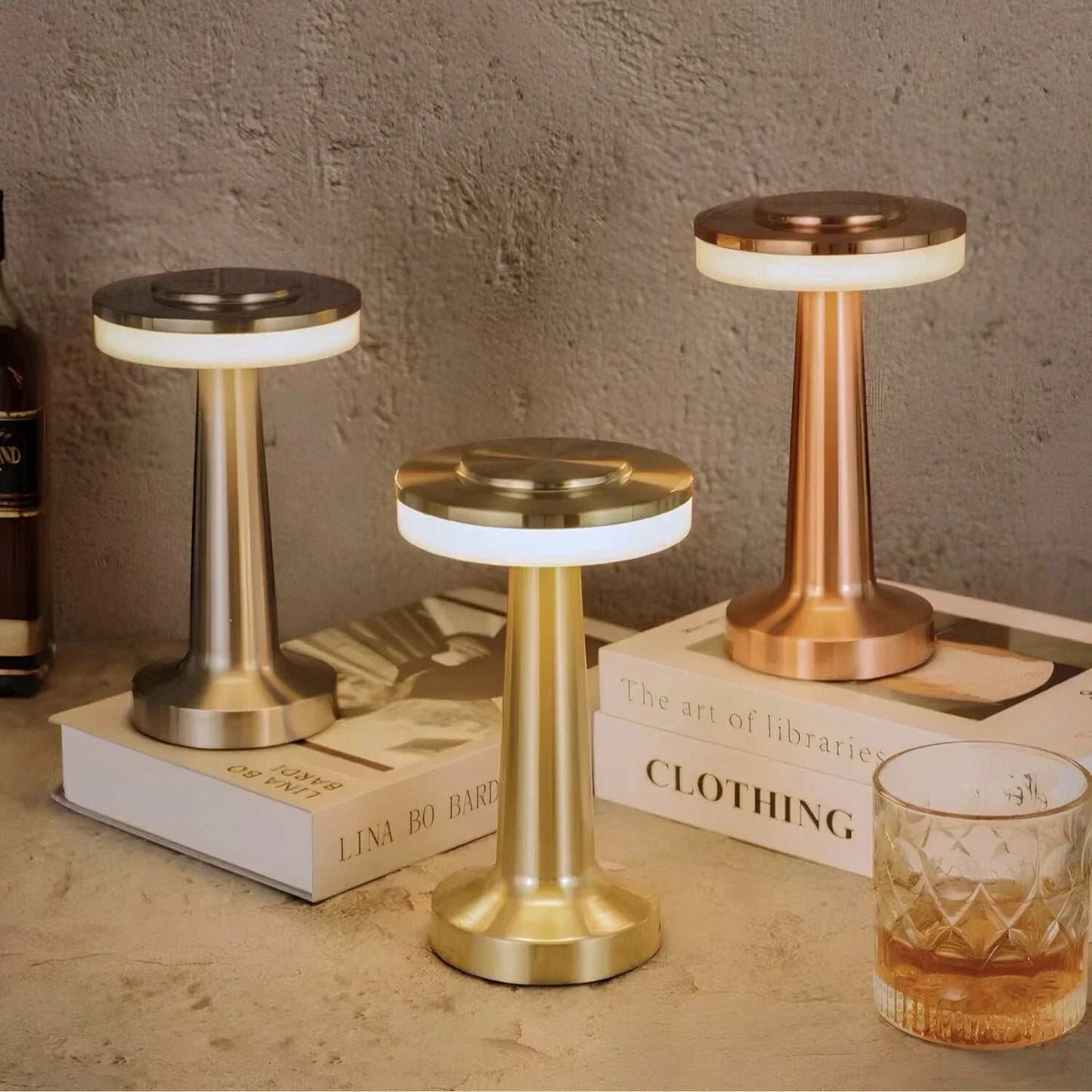 PrivilegeGlow™ Draadloze Retro Tafellamp | Dimbaar & Sfeervol