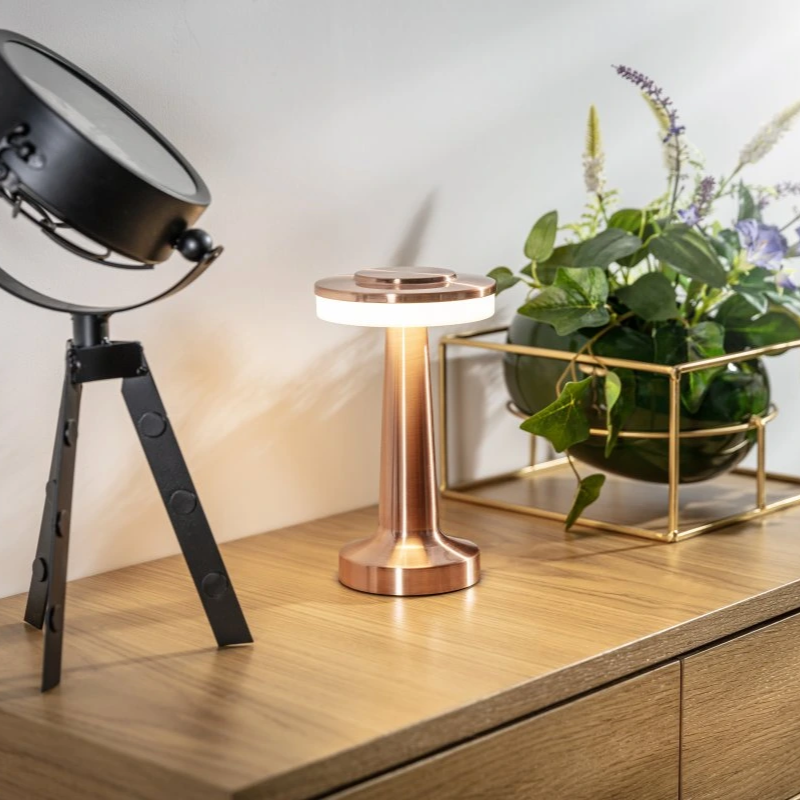 PrivilegeGlow™ Draadloze Retro Tafellamp | Dimbaar & Sfeervol
