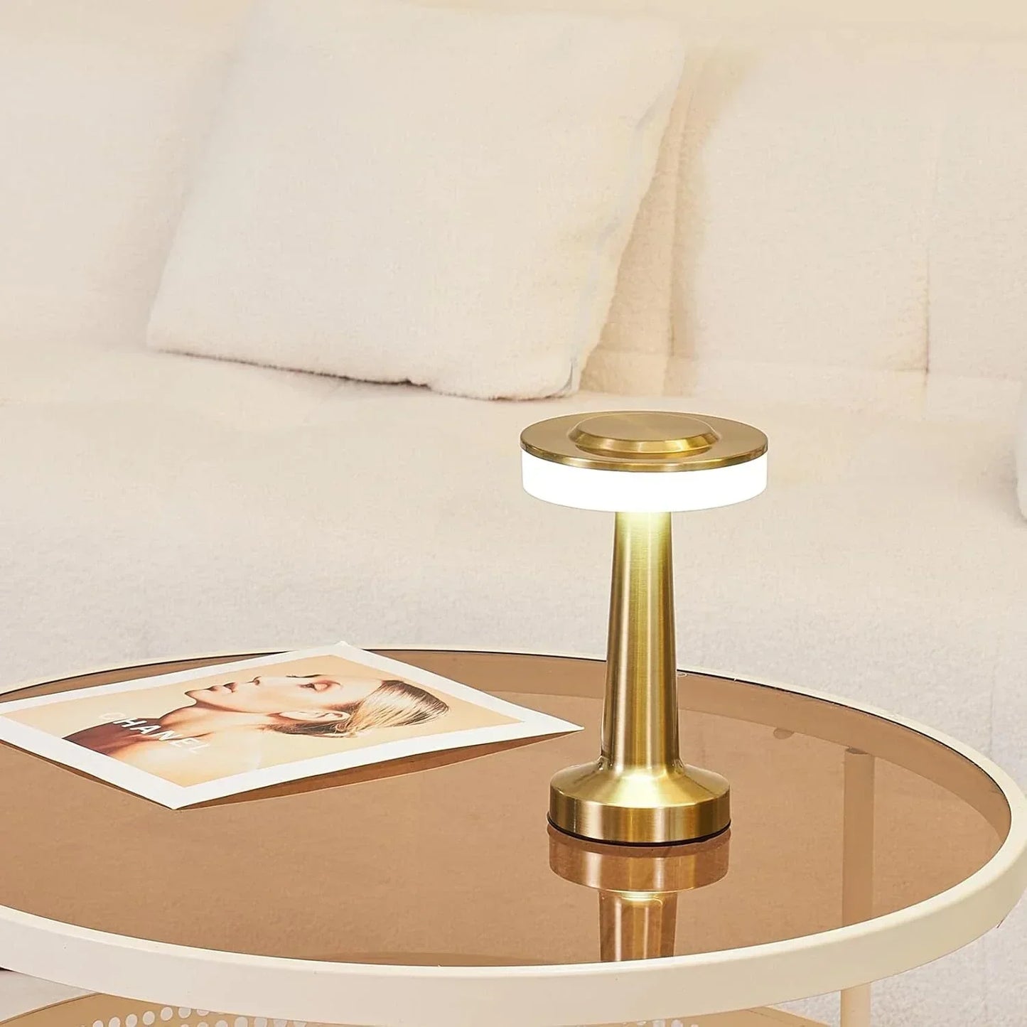 PrivilegeGlow™ Draadloze Retro Tafellamp | Dimbaar & Sfeervol