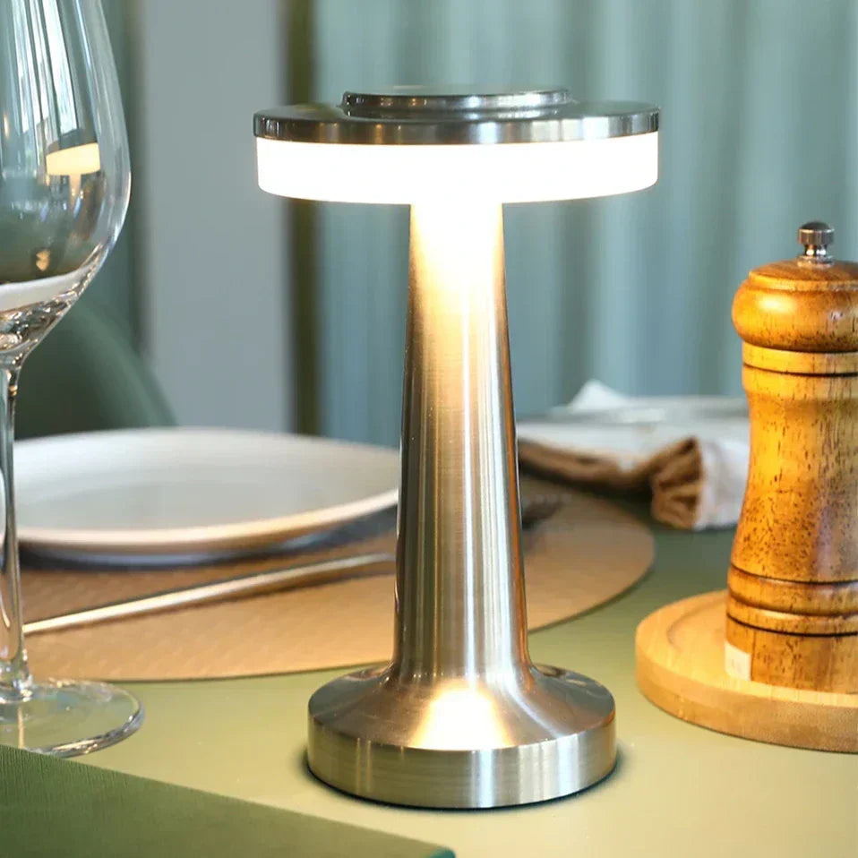 PrivilegeGlow™ Draadloze Retro Tafellamp | Dimbaar & Sfeervol