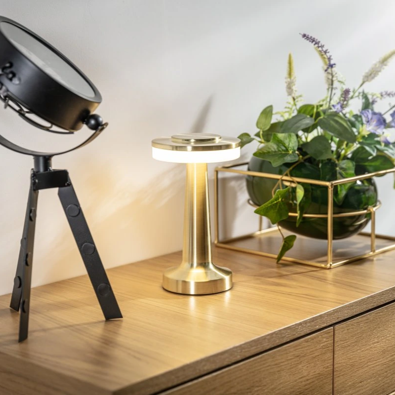 PrivilegeGlow™ Draadloze Retro Tafellamp | Dimbaar & Sfeervol