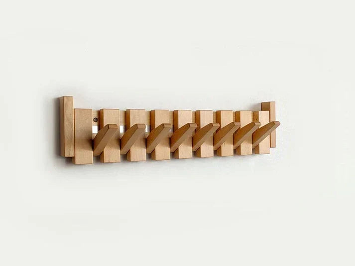 PianoStyle™ Houten Luxe Kapstok – Elegante Wandkapstok van Massief Hout
